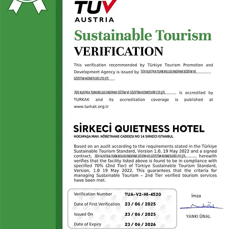 Sirkeci Quietness Hotel Stambuł